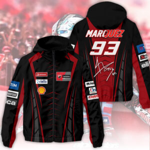 Ducati Lenovo Team x Marc Márquez 3D Windbreaker Jacket - HOATT 9256