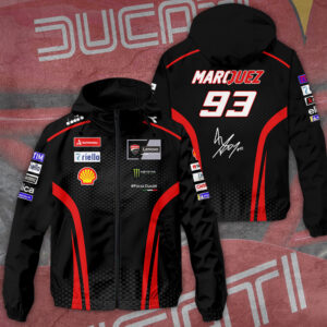 Ducati Lenovo Team x Marc Márquez 3D Windbreaker Jacket - TANTN 11518