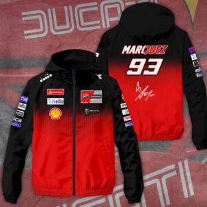Ducati Lenovo Team x Marc Márquez 3D Windbreaker Jacket - TANTN 11519
