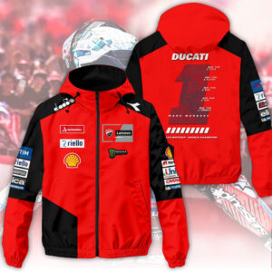 Ducati Lenovo Team x Marc Marquez World Champion 2025 3D Windbreaker Jacket - HOATT13484