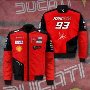 Ducati Lenovo Team x Marc Marquez 3D Bomber Jacket - TANTN 11452