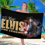 Elvis Presley Rectangle Beach Towel - TMTHU897