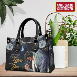 Personalized Elvis Presley Leather HandBag - TMTHU1084