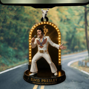Elvis Presley Custom Shape 1-sided Acrylic Car Ornament - TMTHU902