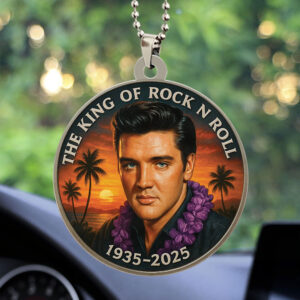 Elvis Presley Custom Shape 2-sided Acrylic Car Ornament – TMTHU1146