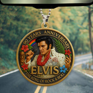 Elvis Presley Custom shape 2-sided Acrylic Car Ornament - TMTHU1103