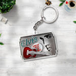 Elvis Presley Custom Shape 2-sided Keychain - VANDH 4511