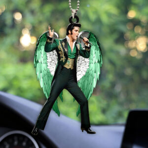 Elvis Presley Custom Shape 1-sided Acrylic Car Ornament - HOATT 6847