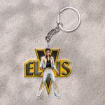 Elvis Presley Custom Shape 1-sided Keychain - HOATT 9361