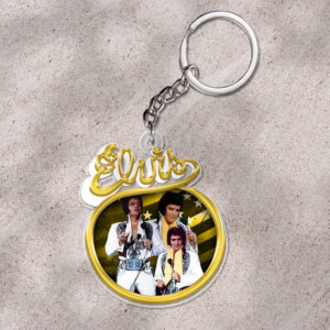 Elvis Presley Custom Shape 1-sided Keychain - HOATT 9396