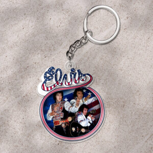 Elvis Presley Custom Shape 1-sided Keychain - HOATT 9315