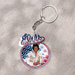 Elvis Presley Custom Shape 1-sided Keychain - HOATT 9245