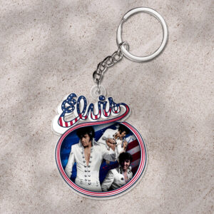 Elvis Presley Custom Shape 1-sided Keychain - HOATT 9246