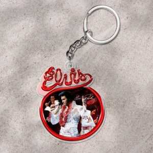 Elvis Presley Custom Shape 1-sided Keychain - HOATT 9259
