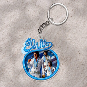 Elvis Presley Custom Shape 1-sided Keychain - HOATT 9260