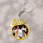 Elvis Presley Custom Shape 1-sided Keychain - HOATT 9261
