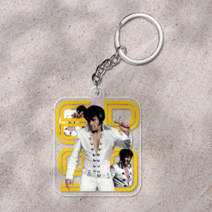 Elvis Presley Custom Shape 1-sided Keychain - HOATT 9290