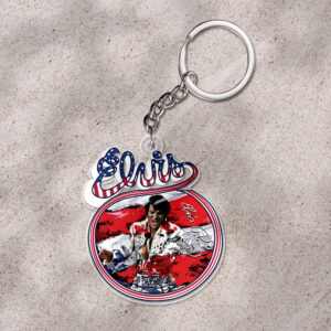 Elvis Presley Custom Shape 1-sided Keychain - HOATT 9313