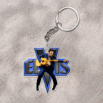 Elvis Presley Custom Shape 1-sided Keychain - HOATT 9352
