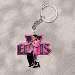 Elvis Presley Custom Shape 1-sided Keychain - HOATT 9358