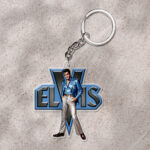 Elvis Presley Custom Shape 1-sided Keychain – HOATT 9364