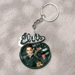 Elvis Presley Custom Shape 1-sided Keychain - HOATT 9400