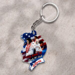 Elvis Presley Custom Shape 2-sided Keychain - HOATT 9354
