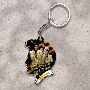 Elvis Presley Custom Shape 2-sided Keychain - HOATT 9357