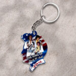 Elvis Presley Custom Shape 2-sided Keychain - HOATT 9387