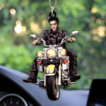 Elvis Presley Custom Shape 2-sided Acrylic Car Ornament - HOATT 7065