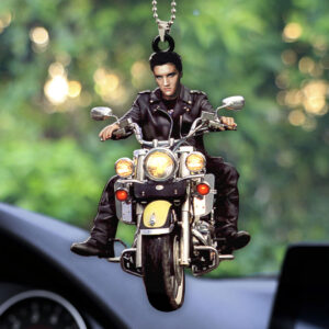 Elvis Presley Custom Shape 2-sided Acrylic Car Ornament - HOATT 7065