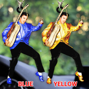 Elvis Presley Custom Shape 2-sided Acrylic Car Ornament - HOATT 8029