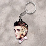 Elvis Presley Custom Shape 2-sided Keychain - HOATT 11123
