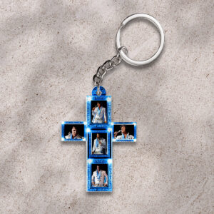 Elvis Presley Custom Shape 2-sided Keychain - HOATT 8981