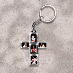 Elvis Presley Custom Shape 2-sided Keychain - HOATT 8983