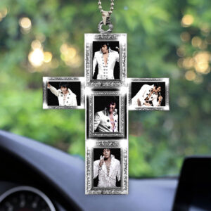 Elvis Presley Custom Shape 2-sided Acrylic Car Ornament - HOATT 7532
