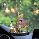 Elvis Presley Custom Shape 1-sided Acrylic Car Ornament - MAITM 7278