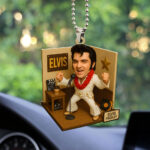 Elvis Presley Custom Shape 1-sided Acrylic Car Ornament - GNE NEW175