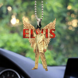 Elvis Presley Custom Shape 2-sided Acrylic Car Ornament - TANTN 7777
