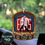 Elvis Presley Custom Shape 2-sided Acrylic Car Ornament - MAITM 8942
