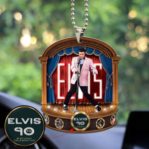 Elvis Presley Custom Shape 2-sided Acrylic Car Ornament - MAITM 8942