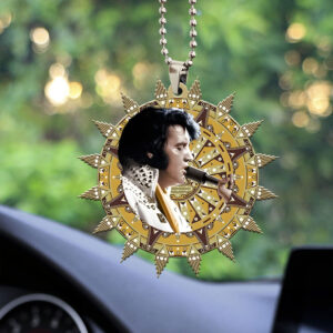 Elvis Presley Custom Shape 2-sided Acrylic Car Ornament - MAITM 8952