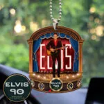 Elvis Presley Custom Shape 2-sided Acrylic Car Ornament - MAITM 9381