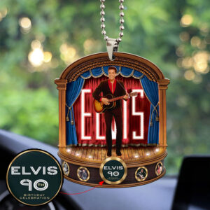 Elvis Presley Custom Shape 2-sided Acrylic Car Ornament - MAITM 9381