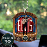 Elvis Presley Custom Shape 2-sided Acrylic Car Ornament - MAITM 9382