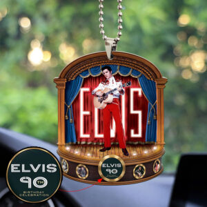 Elvis Presley Custom Shape 2-sided Acrylic Car Ornament - MAITM 9383