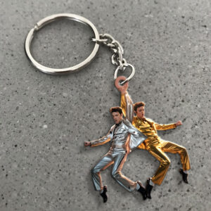 Elvis Presley Custom Shape 2-sided Keychain - MAITM 11731