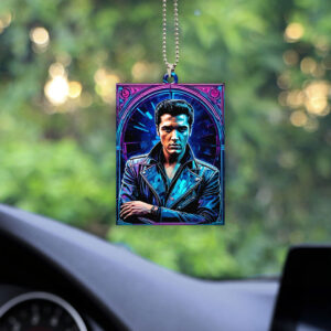 Elvis Presley Custom Shape 1-sided Acrylic Car Ornament - GNE 1255.1