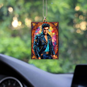 Elvis Presley Custom Shape 1-sided Acrylic Car Ornament - GNE 1255.5