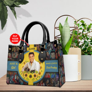 Personalized Elvis Presley Leather HandBag - VANDH 2321